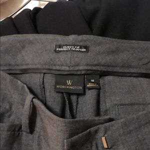 Dark Gray Worthington Womens Pants size 16